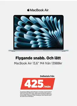 Power MacBook Air 13,6" M4 erbjuda