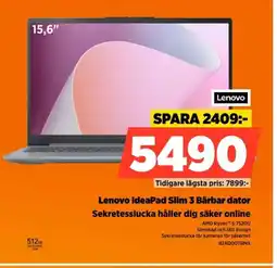 Power Lenovo IdeaPad Slim 3 Bärbar dator 82XQ00TBMX erbjuda