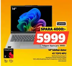 Power Lenovo 14" bärbar dator 83HL006AMX erbjuda