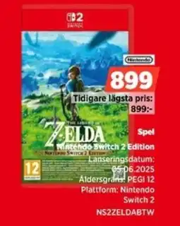 Power Nintendo Spel NS2ZELDABTW erbjuda