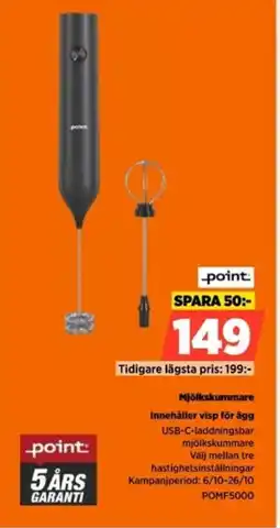 Power Point Mjölkskummare POMF5000 erbjuda