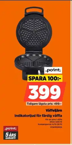 Power Point Våffeljärn POWM5000S erbjuda