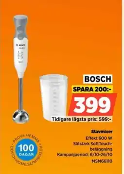 Power BOSCH Stavmixer MSM66110 erbjuda