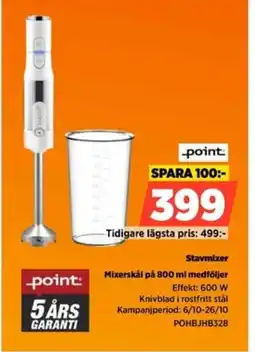 Power Point Stavmixer POHBJHB328 erbjuda