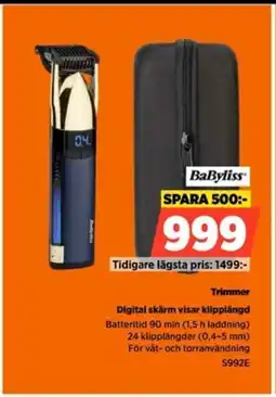 Power BaByliss Trimmer S992E erbjuda