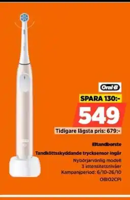 Power Oral B Eltandborste OBIO2CPI erbjuda