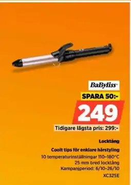 Power BaByliss Locktȧng XC325E erbjuda