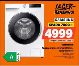 Power SAMSUNG Tvättmaskin WW11DG6B25LEU erbjuda