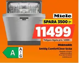 Power Miele Diskmaskin G5612SCUCLST erbjuda