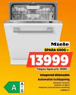 Power Miele Integrerad diskmaskin G5861SCVI erbjuda
