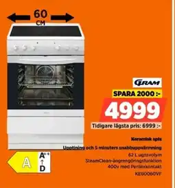 Power GRAM Keramisk spis KE60060VF erbjuda