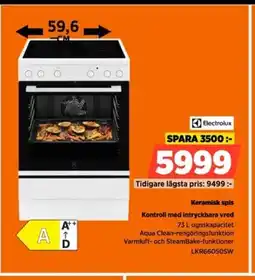 Power Electrolux Keramisk spis LKR66050SW erbjuda