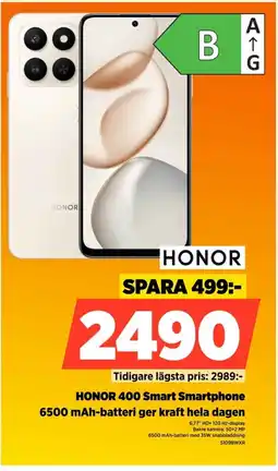 Power HONOR 400 Smart Smartphone erbjuda
