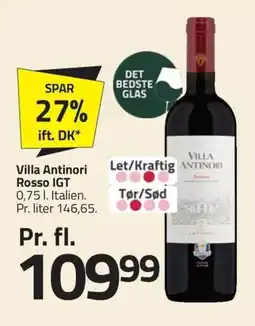 Fleggaard VILLA ANTINORI Rosso igt erbjuda