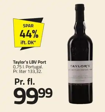 Fleggaard TAYLOR'S Lbv port erbjuda