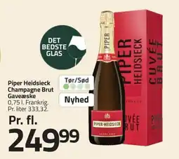 Fleggaard PIPER HEIDSIECK Champagne brut gaveæske erbjuda