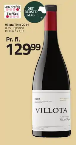 Fleggaard VILLOTA Tinto 2021 erbjuda