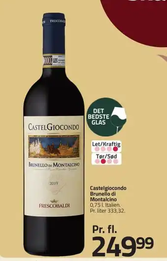 Fleggaard CASTELGIOCONDO Brunello di montalcino erbjuda