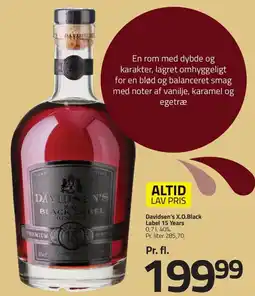 Fleggaard DAVIDSEN'S X.o. black label 15 years erbjuda