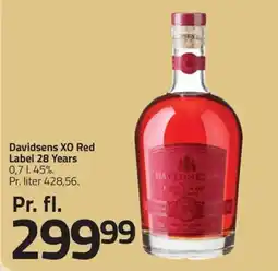 Fleggaard DAVIDSENS Xo red label 28 years erbjuda