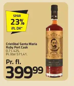 Fleggaard Cristóbal santa maria ruby port cask erbjuda