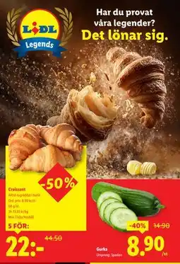 Lidl Croissant, SEK 22 erbjuda