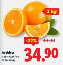 Lidl Apelsiner, SEK 34.9 erbjuda