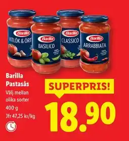 Lidl Barilla Pastasås, SEK 18.9 erbjuda