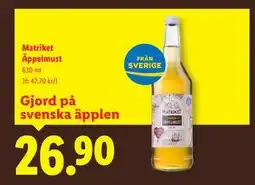 Lidl Matriket Äppelmust, SEK 26.9 erbjuda