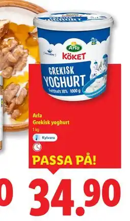 Lidl Arla Grekisk yoghurt, SEK 34.9 erbjuda