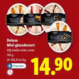 Lidl Deluxe Mini glassdessert, SEK 14.9 erbjuda