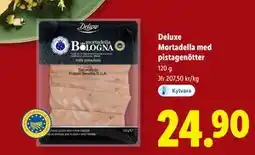 Lidl Deluxe Mortadella med pistagenötter, SEK 24.9 erbjuda