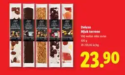 Lidl Deluxe Mjuk torrone, SEK 23.9 erbjuda