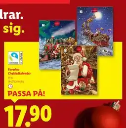 Lidl Favorina Chokladkalender, SEK 17.9 erbjuda