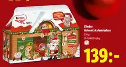 Lidl Kinder Adventskalenderhus, SEK 139 erbjuda