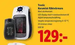 Lidl Tronic Keramisk fläktvärmare, SEK 129 erbjuda
