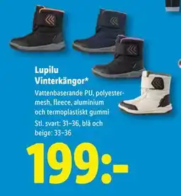 Lidl Lupilu Vinterkängor, SEK 199 erbjuda