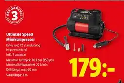 Lidl Ultimate Speed Minikompressor, SEK 179 erbjuda