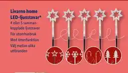 Lidl Livarno home LED-ljusstavar, SEK 59.9 erbjuda