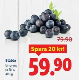 Lidl Blåbär, SEK 59.9 erbjuda