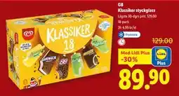 Lidl GB Klassiker styckglass, Pris i appen erbjuda