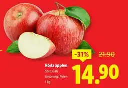 Lidl Röda äpplen, SEK 14.9 erbjuda