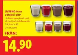 Lidl LIVARNO home Doftljus i glas erbjuda