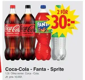 Matöppet Coca-Cola - Fanta - Sprite, SEK 30 erbjuda