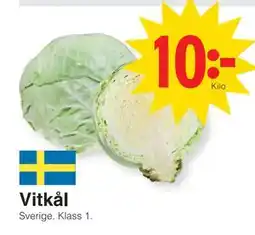 Matöppet Vitkål, SEK 10 erbjuda