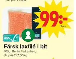 Matöppet Färsk laxfilé i bit, SEK 99 erbjuda