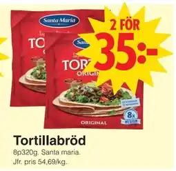 Matöppet Tortillabröd, SEK 35 erbjuda