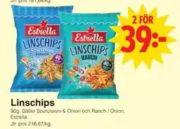 Matöppet Linschips, SEK 39 erbjuda