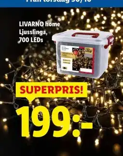 Lidl LIVARNO home Ljusslinga, 700 LEDs erbjuda