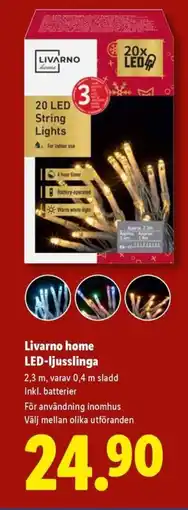 Lidl Livarno home LED-ljusslinga erbjuda